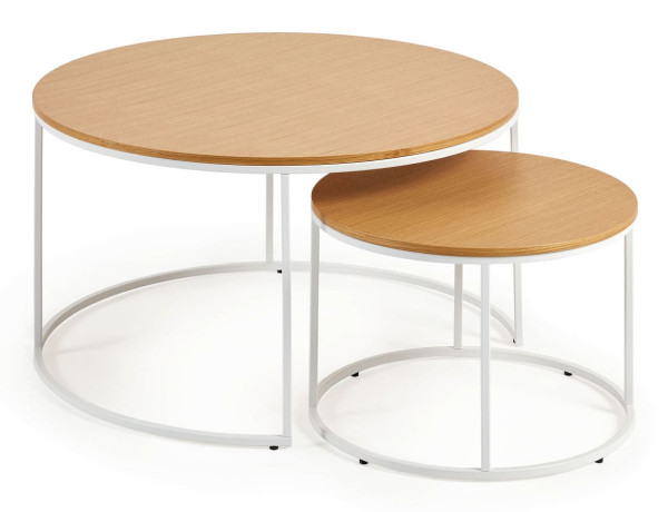 Набір із 2-х приставних столиків La Forma YOANA T0600017MM40 Дуб-0