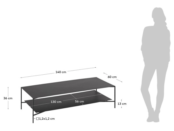 Кавовий стіл La Forma Azisi CC5107R01-9