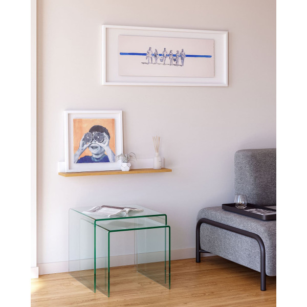 Набір з 2-х кавових столів La Forma BURANO 506009TRA-1