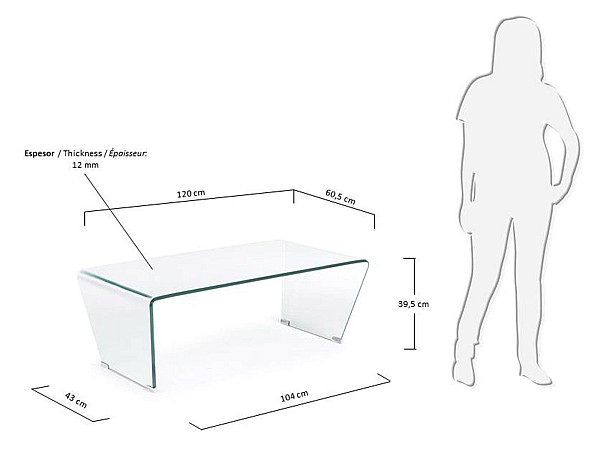 Кавовий стіл La Forma BURANO C943C07-6