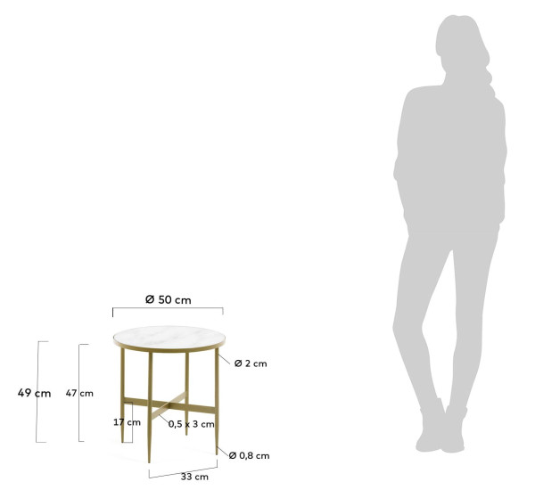 Кофейный стол La Forma Elisenda CC1274C05-5