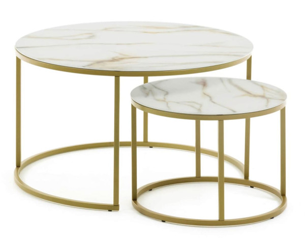 Набор из 2-х кофейных столов La Forma Leonor CC1283C05-0