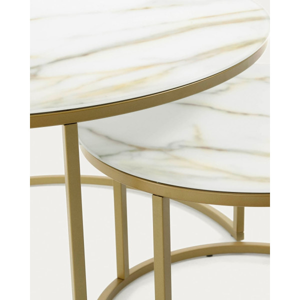 Набор из 2-х кофейных столов La Forma Leonor CC1283C05-2