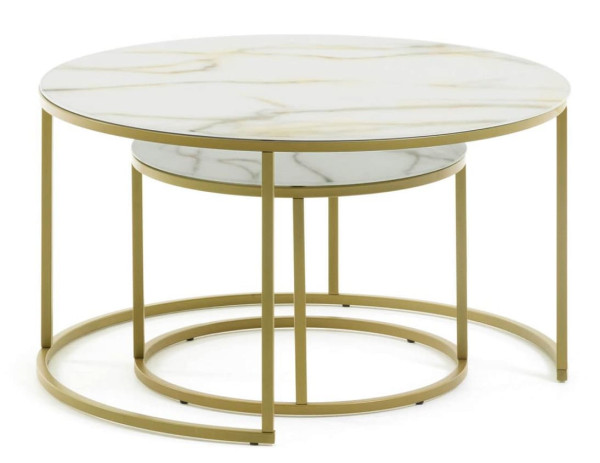 Набор из 2-х кофейных столов La Forma Leonor CC1283C05-1