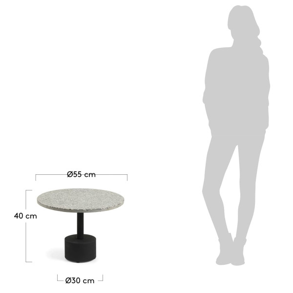 Кавовий стіл La Forma MELANO CC0832PR03-7