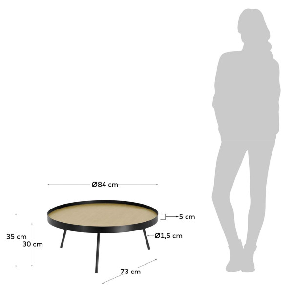 Кавовий стіл La Forma Nenet CC5076R01-7