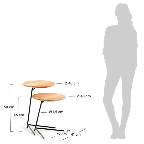 Набор из 2-х кофейных столов La Forma Asha CC1380M46-8