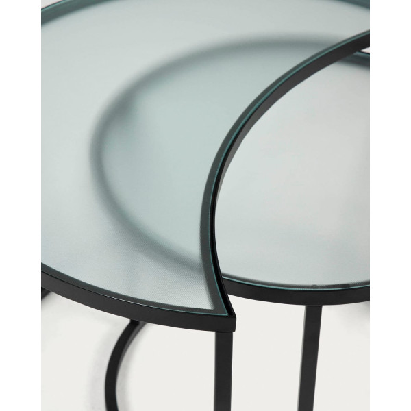 Набір із 2-х кавових столів La Forma Bast CC1831C07-4