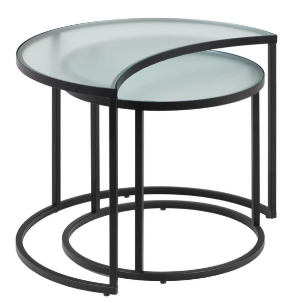 Набір із 2-х кавових столів La Forma Bast CC1831C07-3