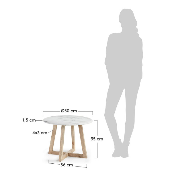 Кавовий стіл La Forma HELLA AA0890PR33-5