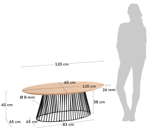 Кавовий стіл La Forma Leska CC1891M46-7