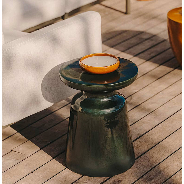 Кавовий столик La Forma MESQUIDA J2200020PR19 Зелений Ø 39 см-0