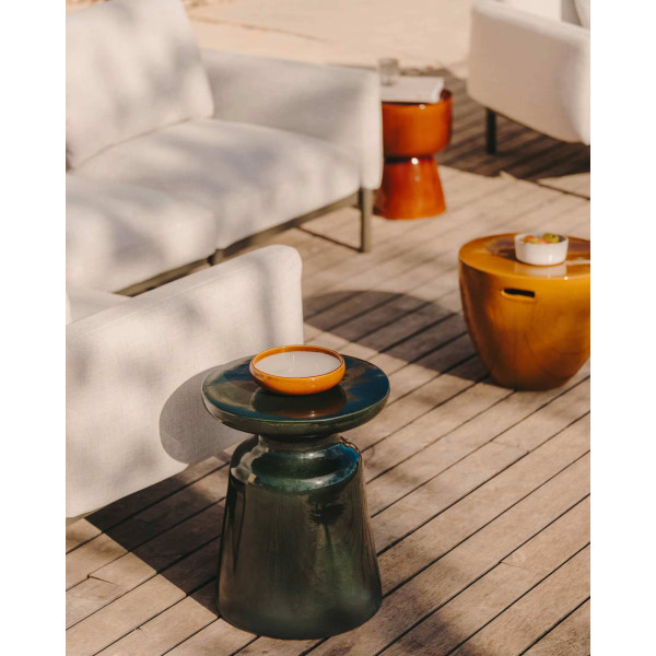 Кавовий столик La Forma MESQUIDA J2200020PR19 Зелений Ø 39 см-1