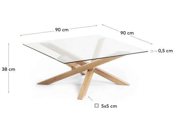 Кавовий стіл La Forma MIKADO CC1106C07-4