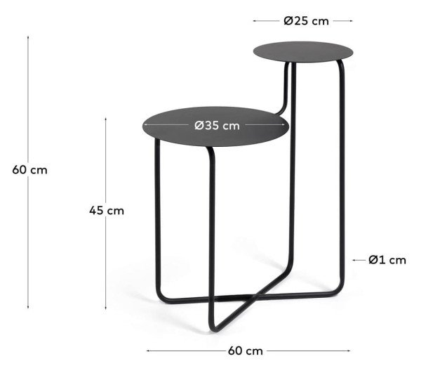 Кавовий стіл La Forma Vidalita CC2079R01-6