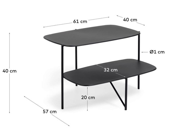 Кавовий стіл La Forma Wigan CC2078R01-9