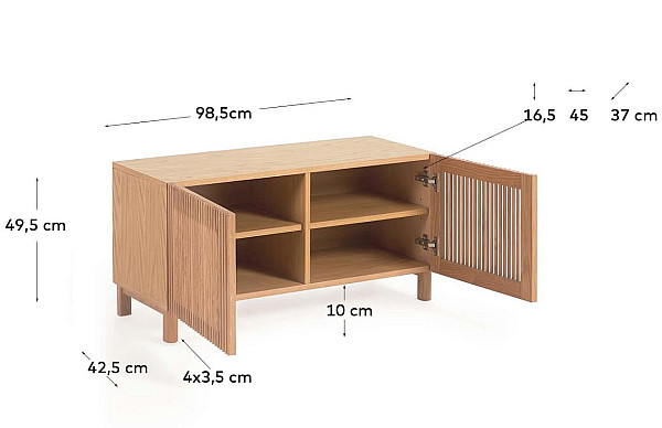 Комод 2-х дверний La Forma BEYLA LH0356M40-10