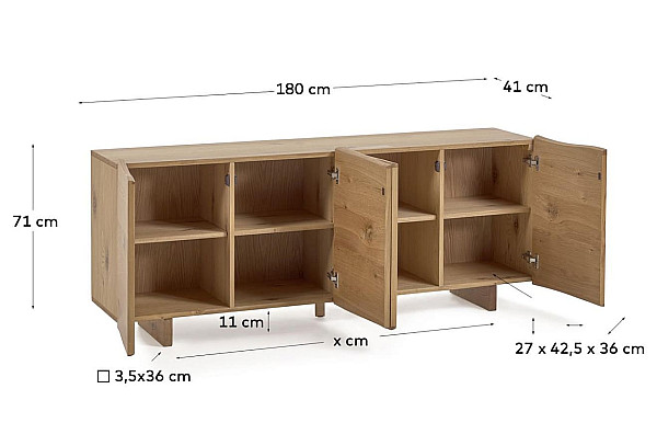 Комод 4-х дверный La Forma RASHA IT0078M46-12