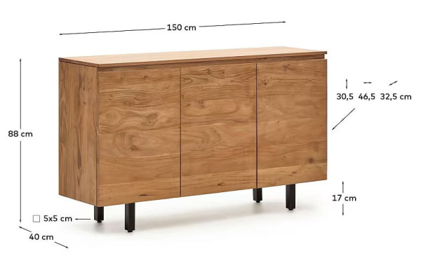 Комод 3-х дверний La Forma UXUE M00050MA11-9
