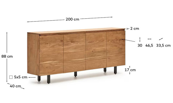 Комод 4-х дверний La Forma UXUE M00051MA11-9