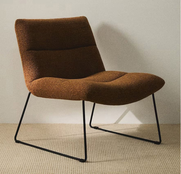 Кресло La Forma ASEN S00117FA59 Терракотовый-0