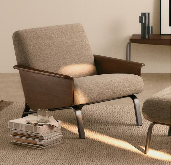 Кресло La Forma Amsen C00157FA11 Светло-коричневый-0