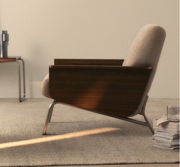 Кресло La Forma Amsen C00157FA11 Светло-коричневый-4