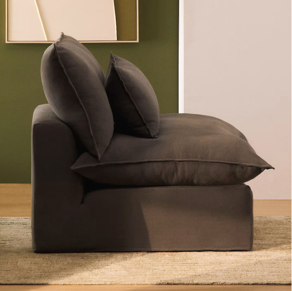 Мягкое кресло La Forma Anarela S83711AV85 Taupe (90 см)-0