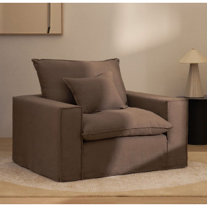Мягкое кресло La Forma Anarela S83712AV85 Taupe (130 см)