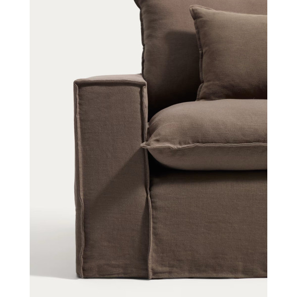 Мягкое кресло La Forma Anarela S83712AV85 Taupe (130 см)-5