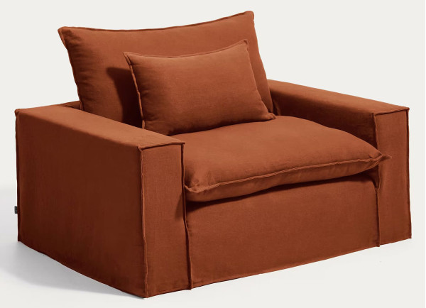Мягкое кресло La Forma Anarela S83713AV59 Терракотовый (150 см)-3