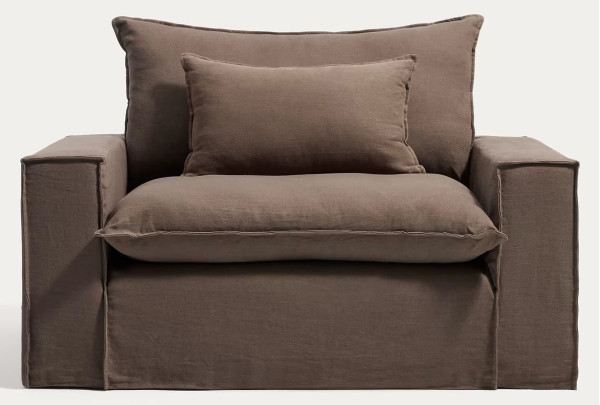 Мягкое кресло La Forma Anarela S83713AV85 Taupe (150 см)-2