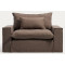 Мягкое кресло La Forma Anarela S83713AV85 Taupe (150 см)-2-thumb