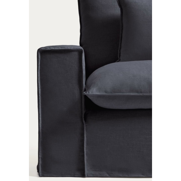М'яке крісло La Forma Anarela S83713IB15 Темно-сірий (150 см)-5