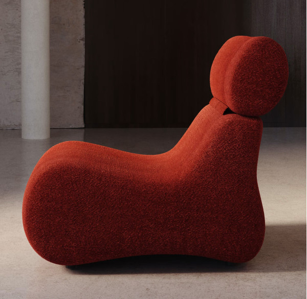 Крісло La Forma Club S44210AT34 Бордовий-1