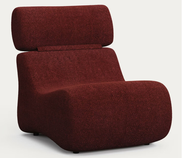 Крісло La Forma Club S44210AT34 Бордовий-2