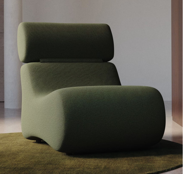 Крісло La Forma Club S44210AU19 Темно-зелений-0