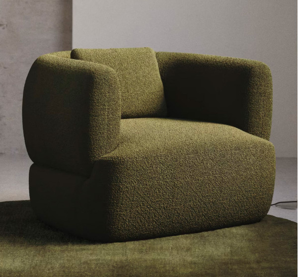 Крісло поворотне La Forma MARTINA S83111HI19 Зелений-0