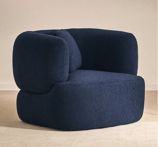 Крісло поворотне La Forma MARTINA S83111HI25 Синій-0