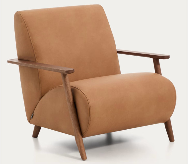 Кресло La Forma Meghan S51612RM10 Коричневий Кожа-0