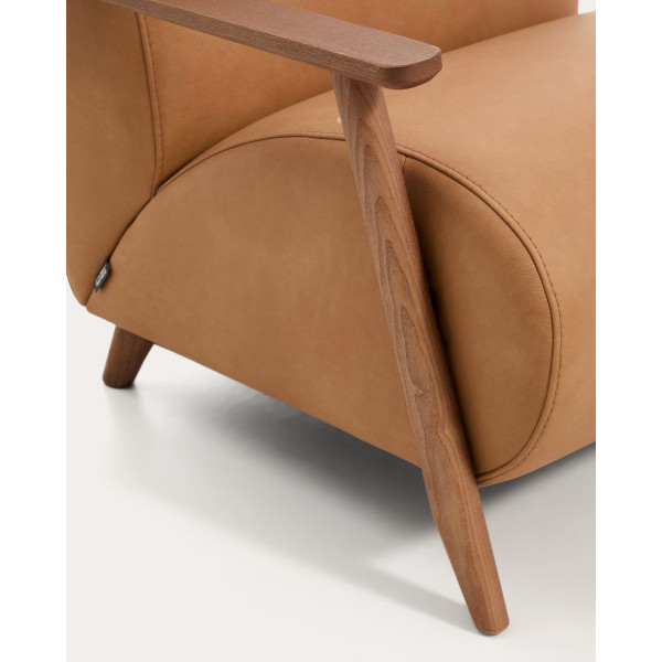 Кресло La Forma Meghan S51612RM10 Коричневий Кожа-7