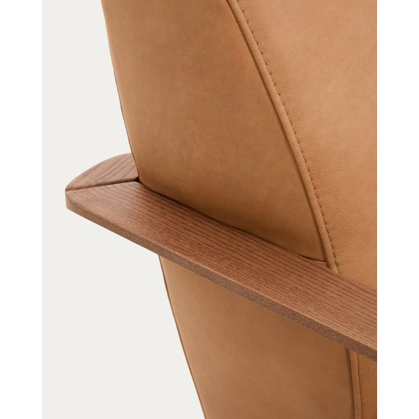 Кресло La Forma Meghan S51612RM10 Коричневий Кожа-9