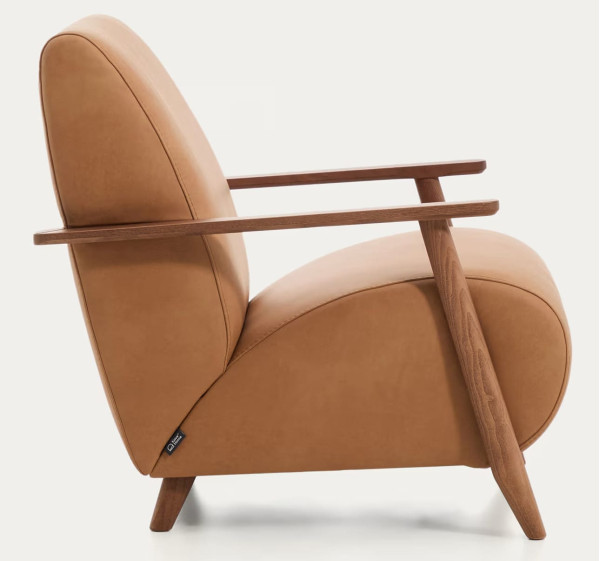 Кресло La Forma Meghan S51612RM10 Коричневий Кожа-5