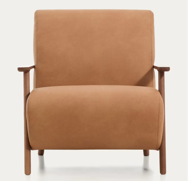 Кресло La Forma Meghan S51612RM10 Коричневий Кожа-4