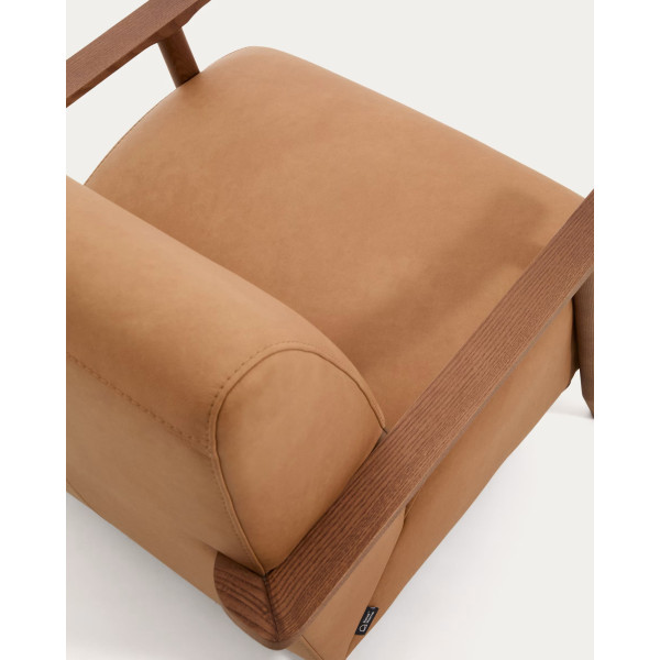 Кресло La Forma Meghan S51612RM10 Коричневий Кожа-8