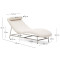 Шезлонг La Forma Osla C00143FA12 Бежевый-13-thumb