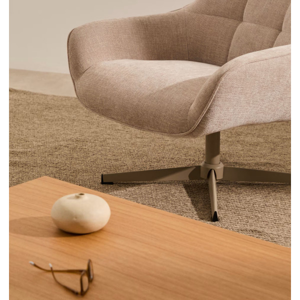 Кресло поворотное La Forma Teryl S0900093JO12 Бежевый ткань синель-2