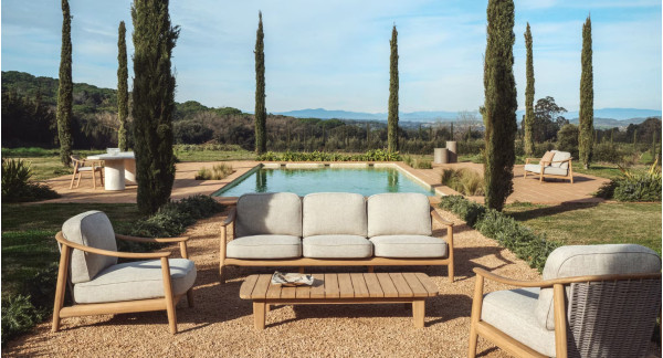 Уличное кресло La Forma Elunda C00227RO12 из тика-2