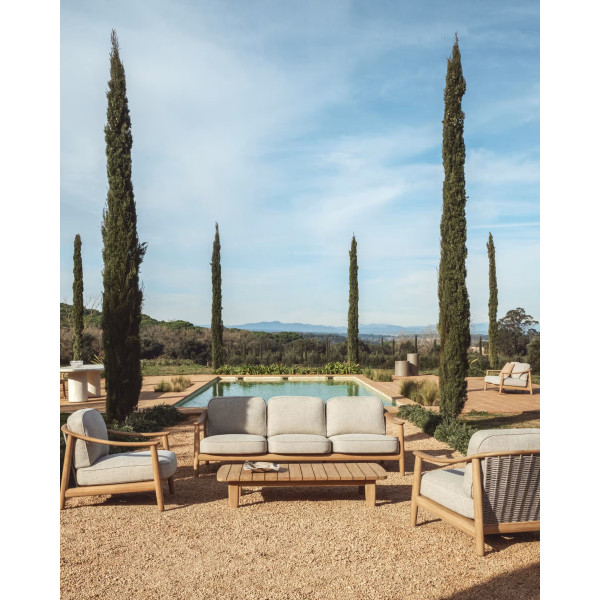 Уличное кресло La Forma Elunda C00227RO12 из тика-3