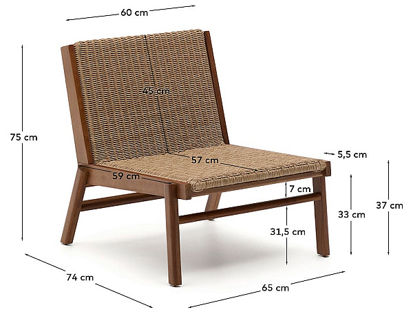 Кресло La Forma ITANI C00103NW12-10